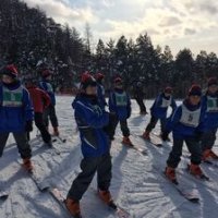 宿泊学習（1日目のスキー教室）