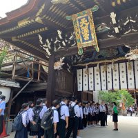 修学旅行　１日目　北野天満宮から金閣へ