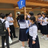 修学旅行　１日目　クラス別行動の様子　