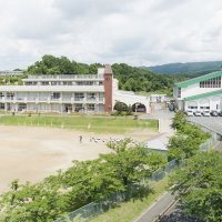 世矢小学校　空撮風景