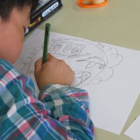 小学３、４年生　図工の授業を紹介します。