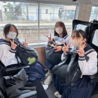 3年生　修学旅行　特急乗車