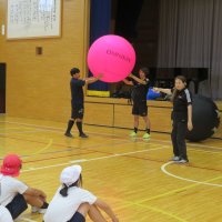 小学6年生出前授業「キンボールスポーツ」