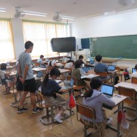 ５、６年生の授業（7/9）の様子です