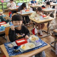 常陸太田市合併20周年記念給食