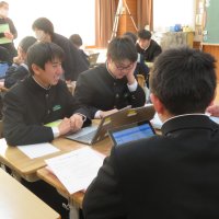 中学校２年生国語の授業